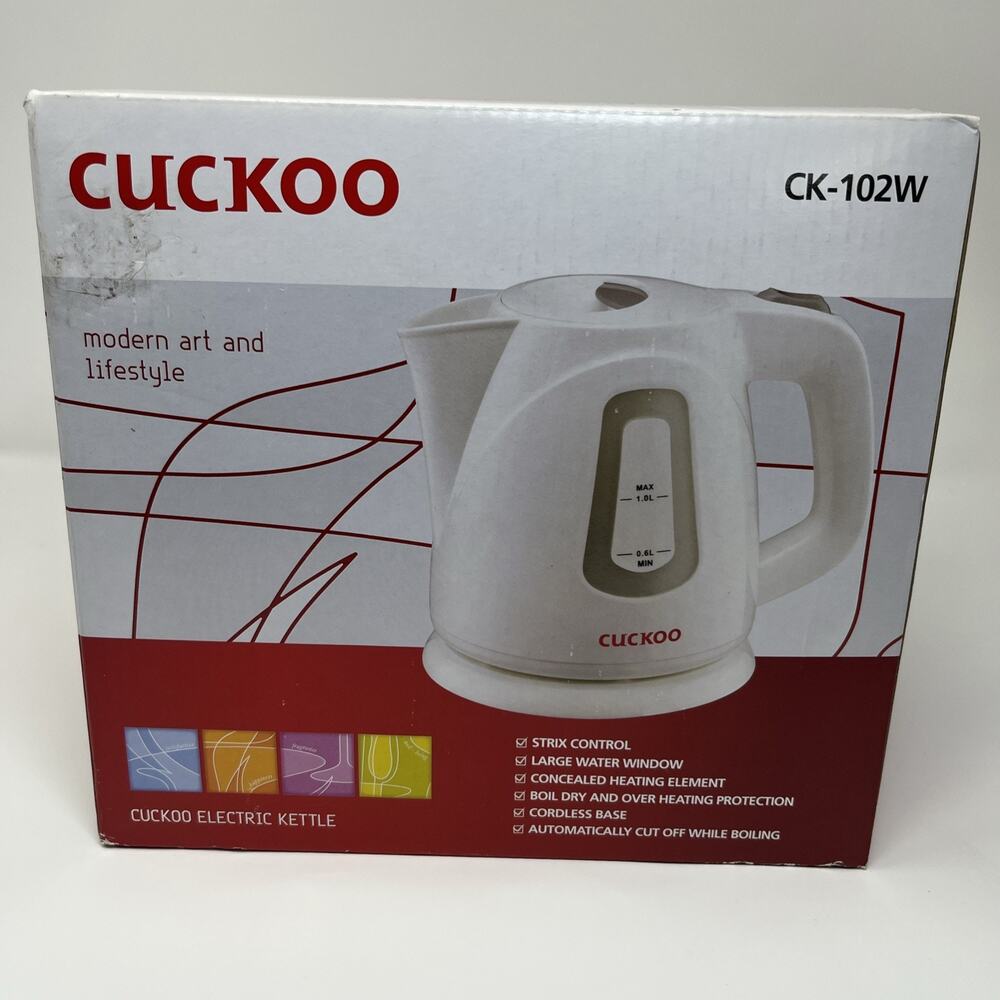 CUCKOO Electric Kettle Ck-102w 120v Max 1 Liter